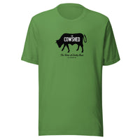 Cowshed Lounge (black/white) - Terre Haute Indiana - Short-Sleeve Unisex T-Shirt - EdgyHaute