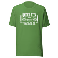 Queen City of the Wabash (white) - Terre Haute Indiana - Short-Sleeve Unisex T-Shirt - EdgyHaute