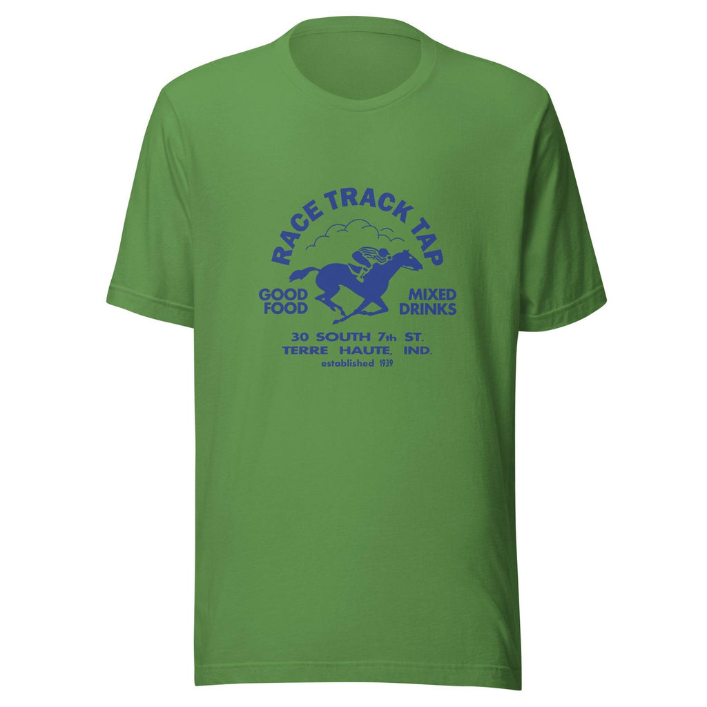 Race Track Tap (blue) - Terre Haute Indiana - Short-Sleeve Unisex T-Shirt - EdgyHaute