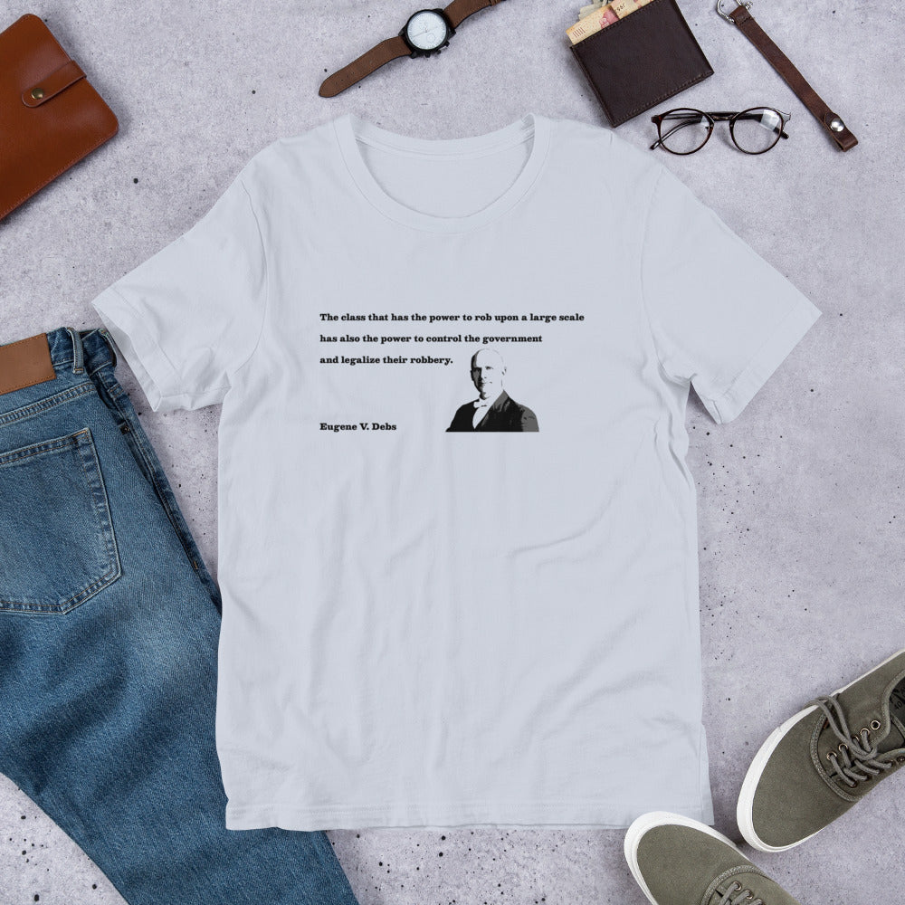 Eugene V. Debs - Design 3 (black/gray) - Short-Sleeve Unisex T-Shirt - EdgyHaute