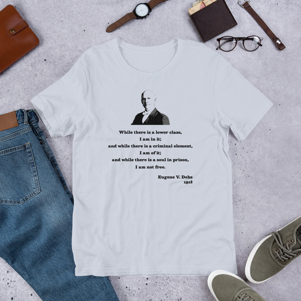 Eugene V. Debs - Design 5 (black/gray) - Short-Sleeve Unisex T-Shirt - EdgyHaute