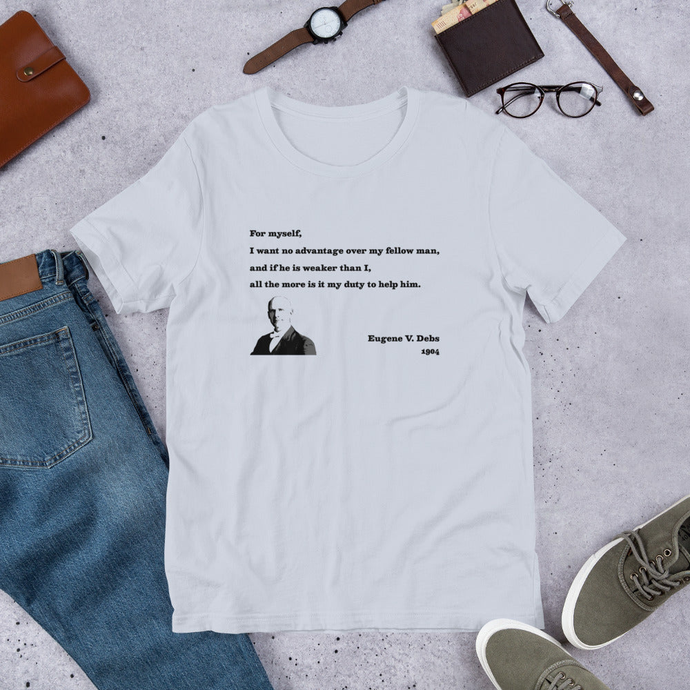 Eugene V. Debs - Design 9 (black/gray) - Short-Sleeve Unisex T-Shirt - EdgyHaute