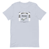 Jungle Park Speedway (white/black) - Parke County Indiana - Short-Sleeve Unisex T-Shirt - EdgyHaute