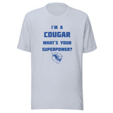 North Putnam HS Cougars - Superpower (blue) - Short-Sleeve Unisex T-Shirt - EdgyHaute