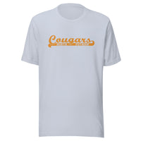 North Putnam HS Cougars - Banner (orange) - Short-Sleeve Unisex T-Shirt - EdgyHaute