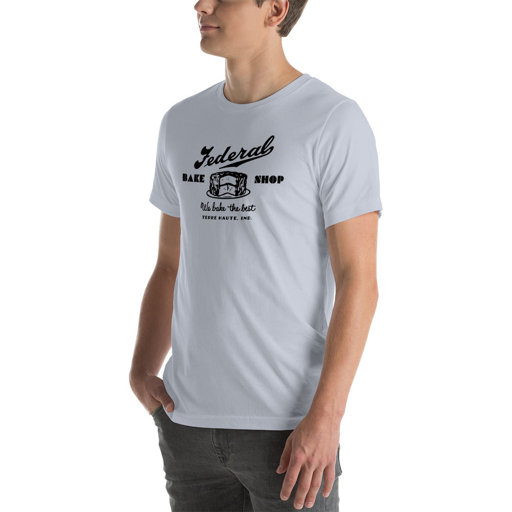 Federal Bake Shop - Terre Haute Indiana - Short-Sleeve Unisex T-Shirt - EdgyHaute