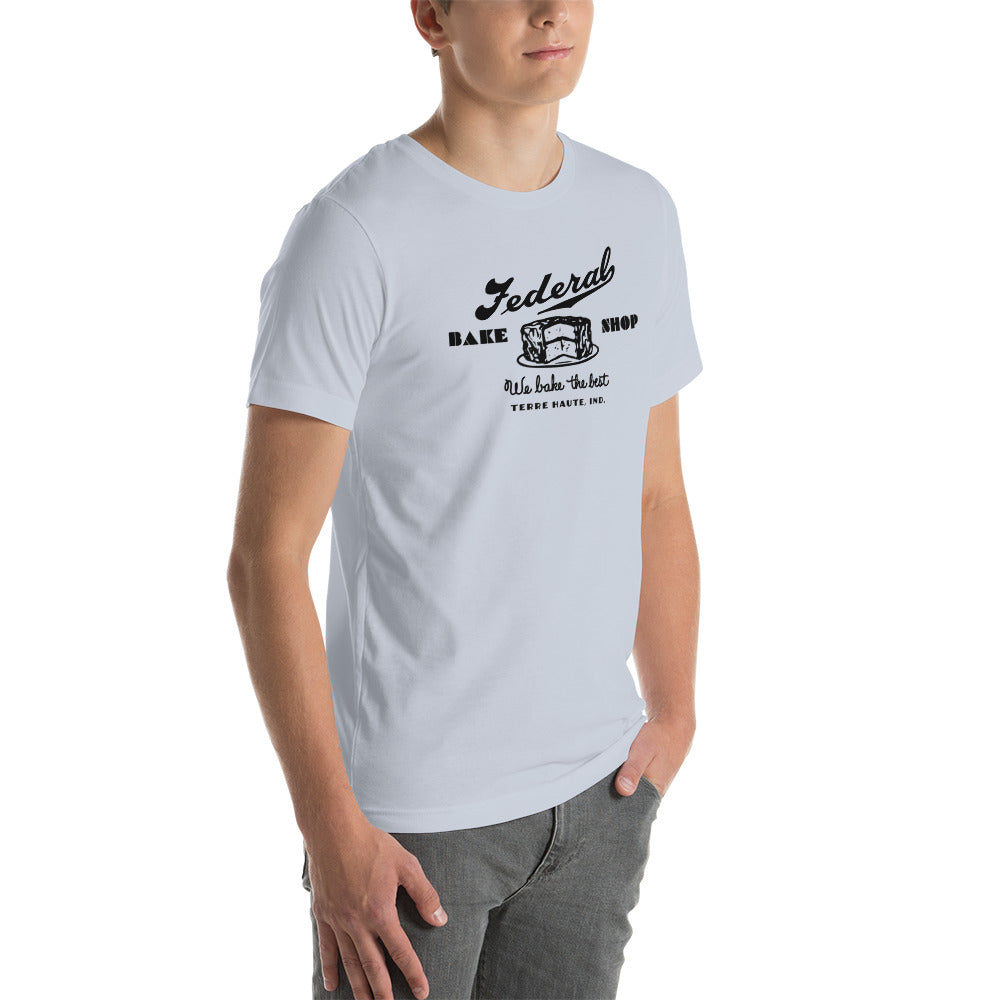 Federal Bake Shop - Terre Haute Indiana - Short-Sleeve Unisex T-Shirt - EdgyHaute