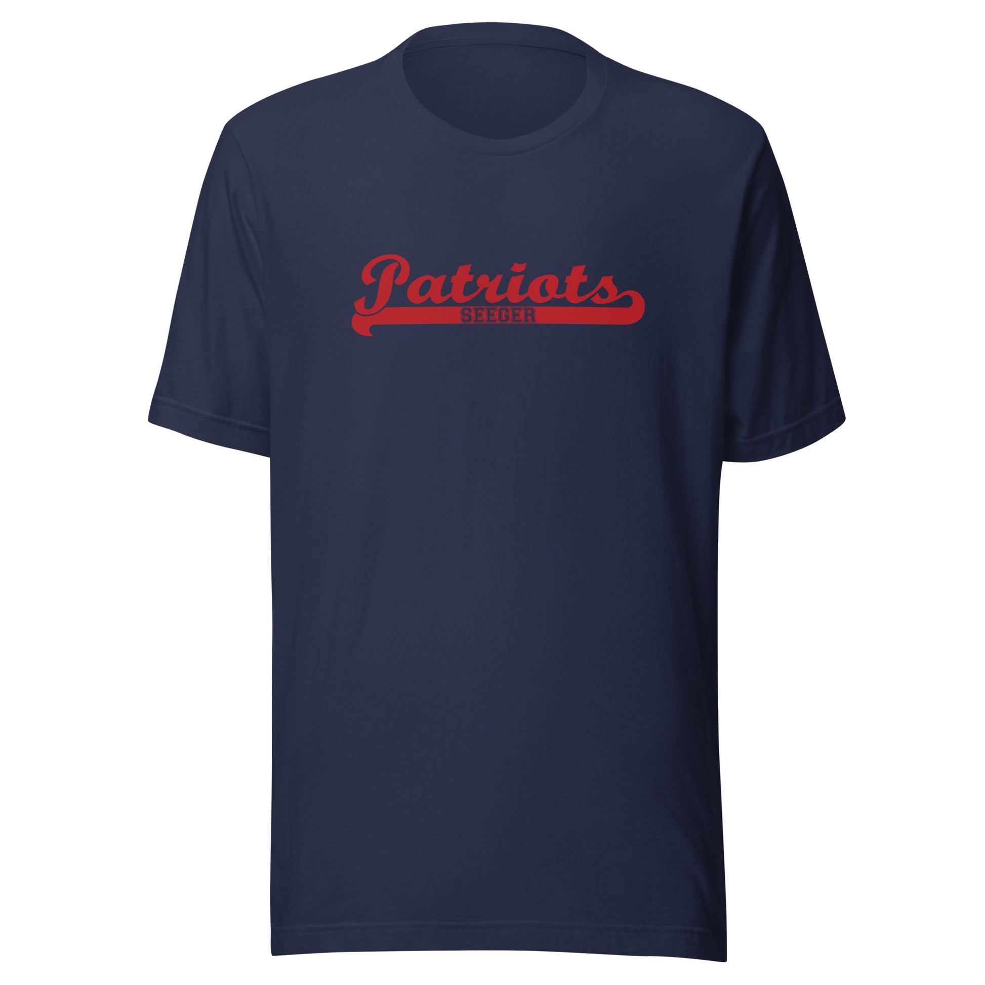 Seeger Memorial Jr.-Sr. HS Patriots - Banner (red) - Short-Sleeve Unisex T-Shirt - EdgyHaute