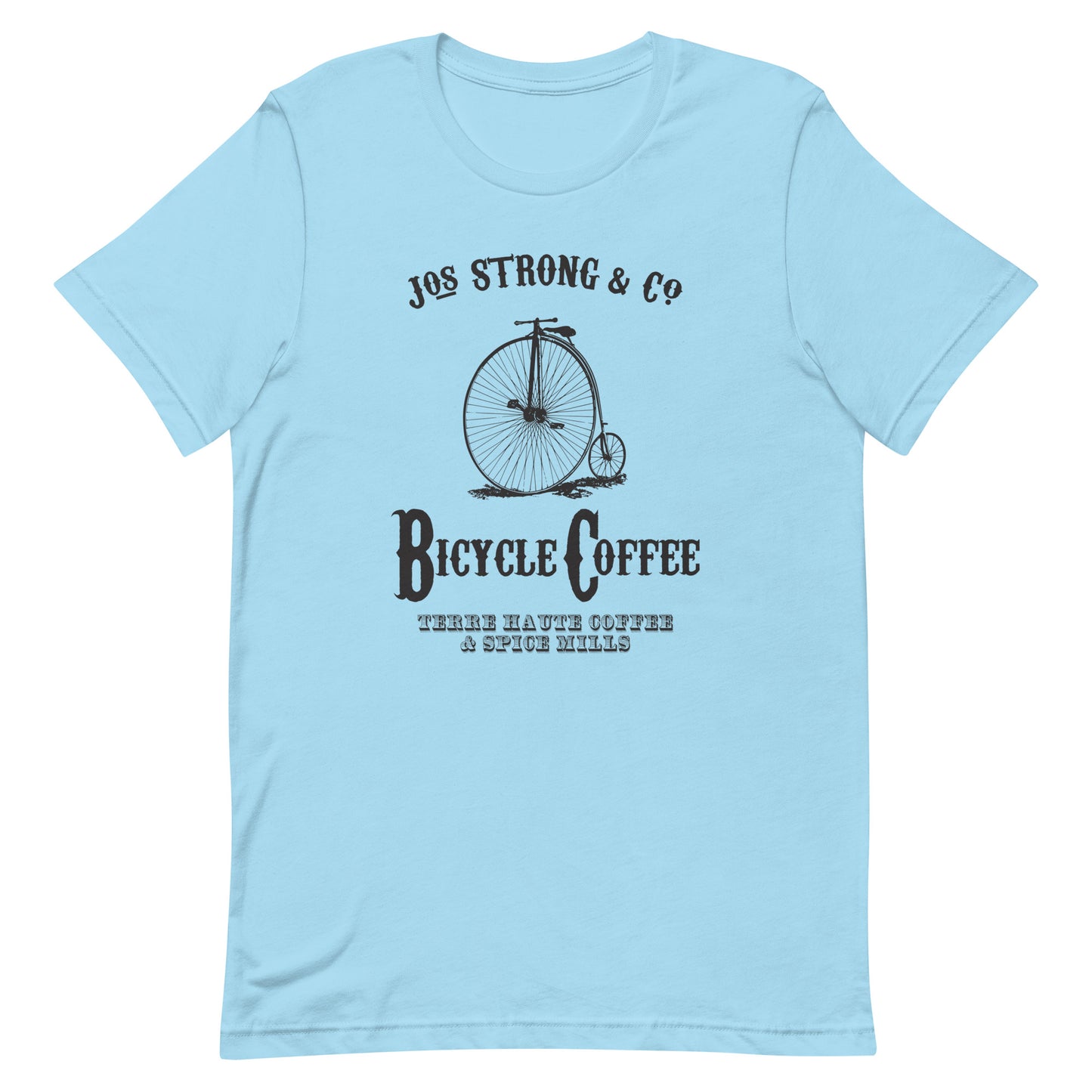 Bicycle Coffee - Terre Haute Indiana - Short-Sleeve Unisex T-Shirt - EdgyHaute