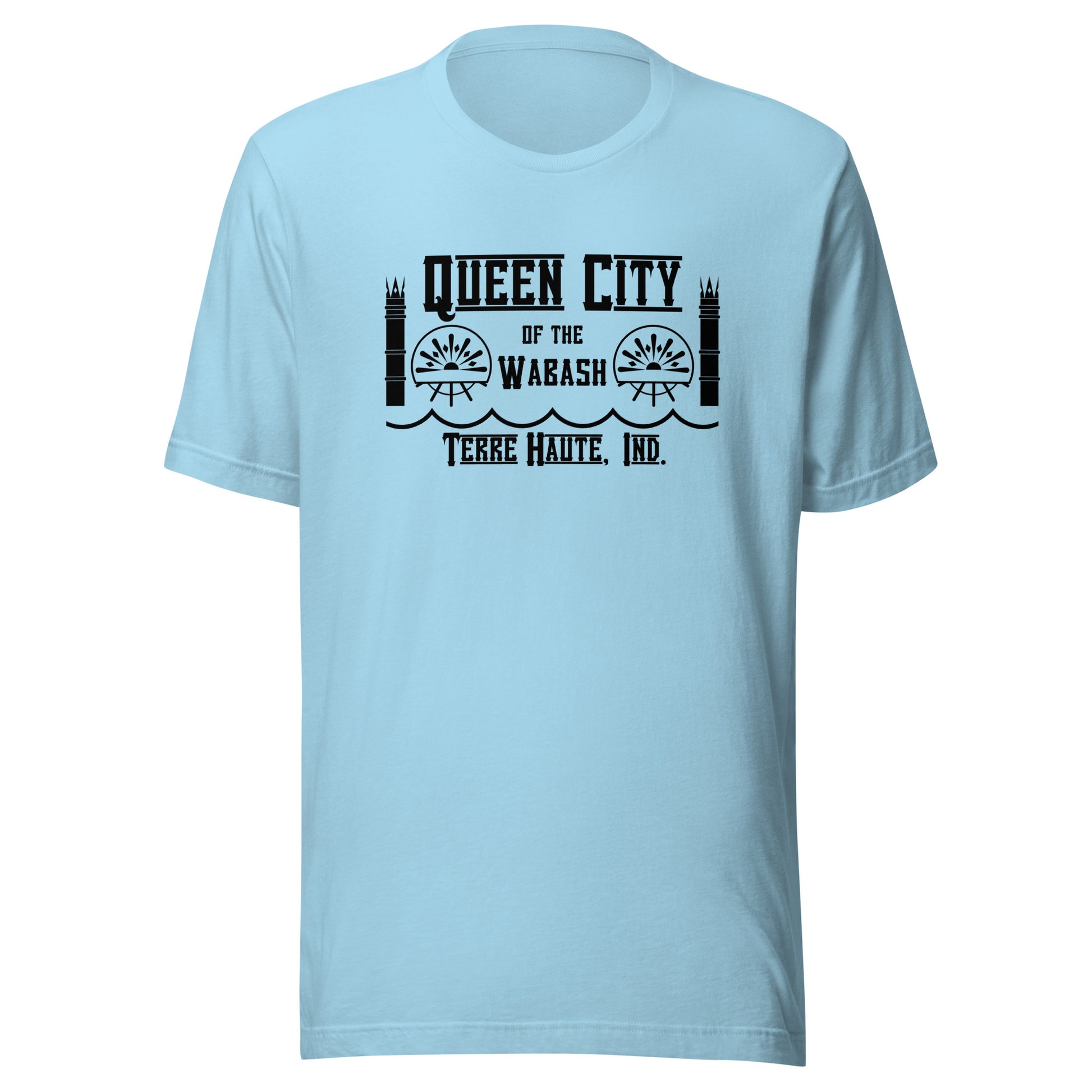 Queen City of the Wabash (black) - Terre Haute Indiana - Short-Sleeve Unisex T-Shirt - EdgyHaute