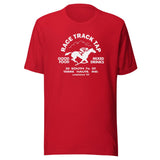 Race Track Tap (white) - Terre Haute Indiana - Short-Sleeve Unisex T-Shirt - EdgyHaute