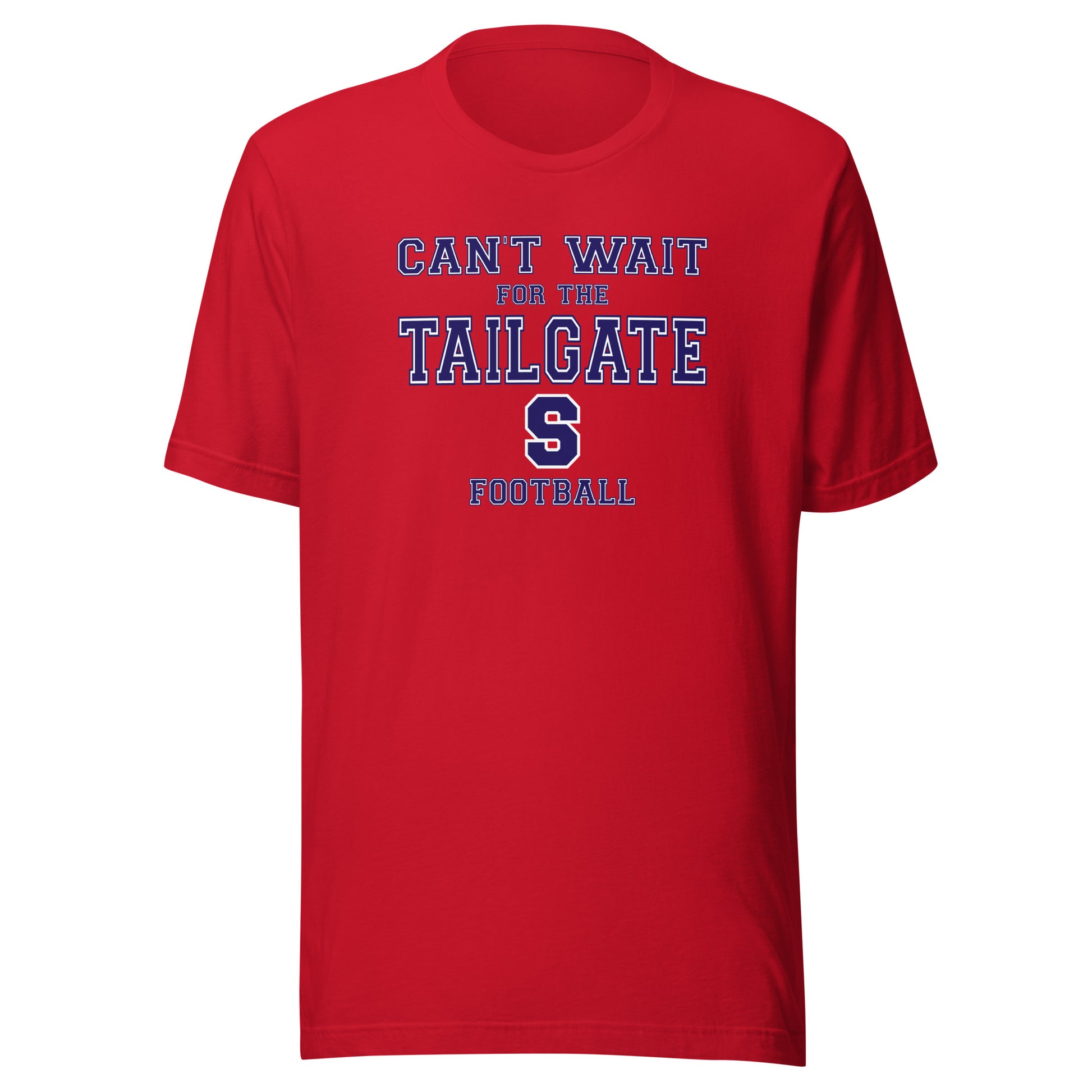 Seeger Memorial Jr.-Sr. HS Patriots - Tailgate (blue/white) - Short-Sleeve Unisex T-Shirt - EdgyHaute