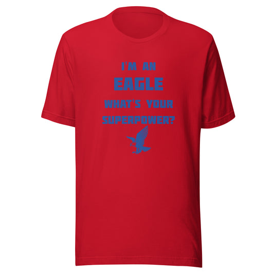 South Putnam MS/HS Eagles - Superpower (blue) - Short-Sleeve Unisex T-Shirt - EdgyHaute