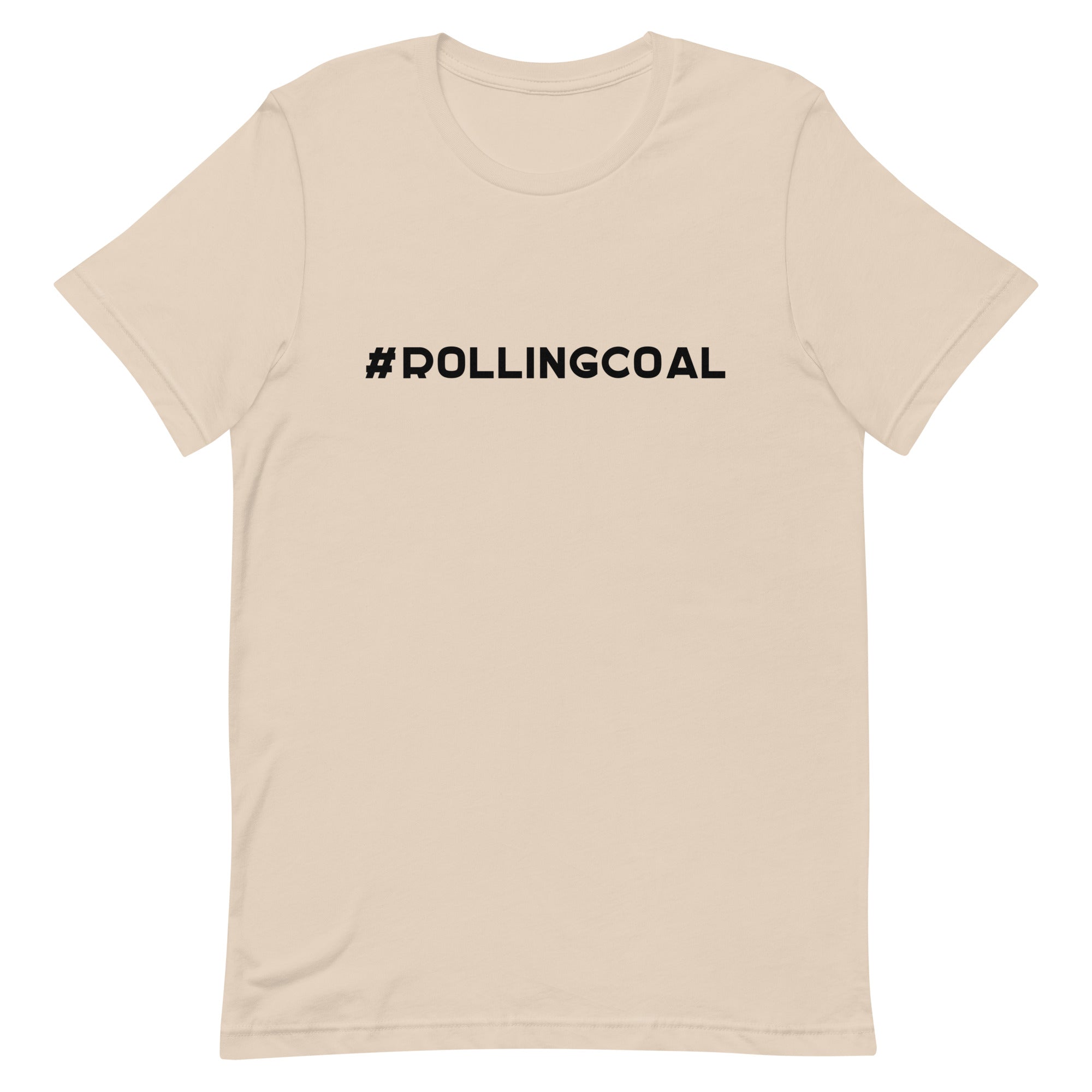 #ROLLINGCOAL - Design in Black - Short-Sleeve Unisex T-Shirt - EdgyHaute