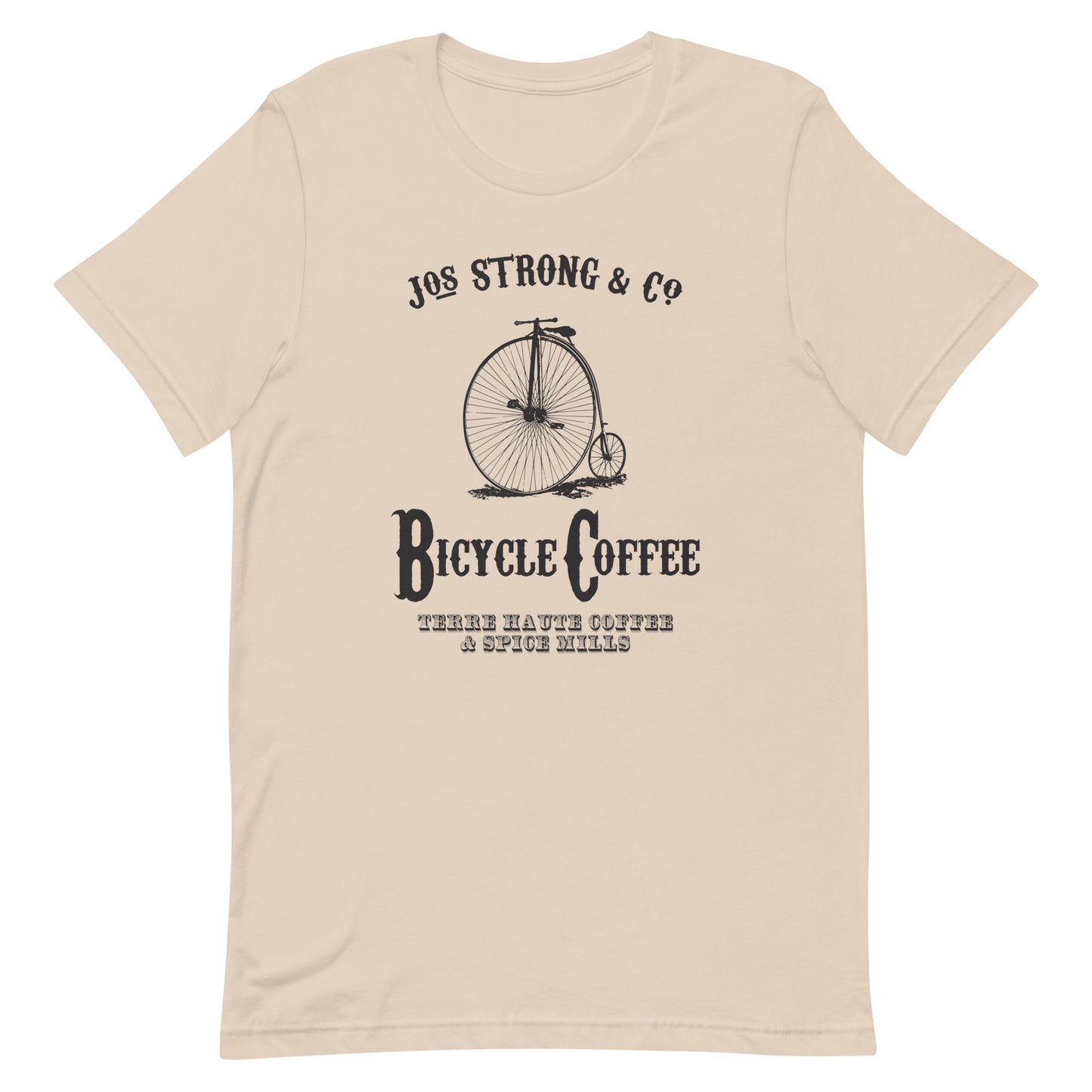 Bicycle Coffee - Terre Haute Indiana - Short-Sleeve Unisex T-Shirt - EdgyHaute