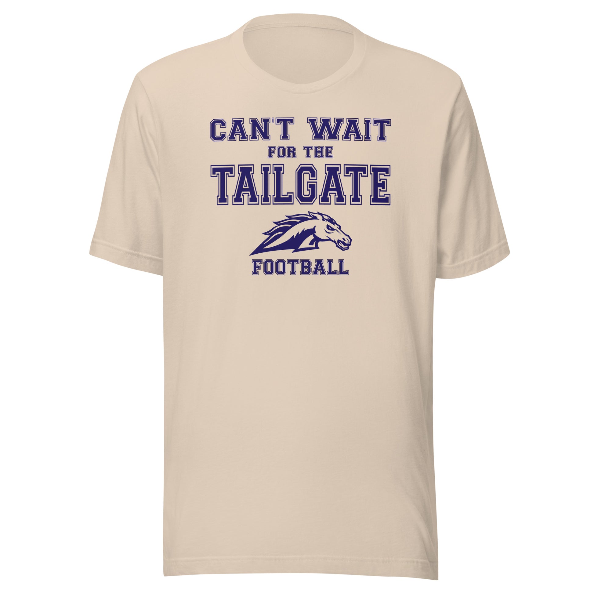 Fountain Central Jr/Sr HS Mustangs - Tailgate (blue) - Short-Sleeve Unisex T-Shirt - EdgyHaute