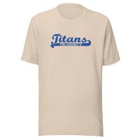 Kansas/Shiloh/Oakland HS Tri-County Titans - Banner (blue) - Short-Sleeve Unisex T-Shirt - EdgyHaute