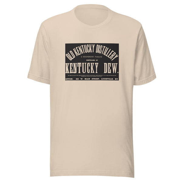 KY-Louisville-Old Kentucky Distillery-Kentucky Dew Whiskey (black) - Short-Sleeve Unisex T-Shirt - EdgyHaute