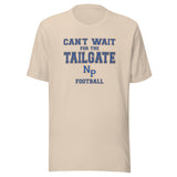 North Putnam HS Cougars - Tailgate (blue/orange/white) - Short-Sleeve Unisex T-Shirt - EdgyHaute