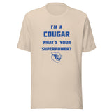 North Putnam HS Cougars - Superpower (blue) - Short-Sleeve Unisex T-Shirt - EdgyHaute