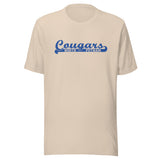 North Putnam HS Cougars - Banner (blue) - Short-Sleeve Unisex T-Shirt - EdgyHaute