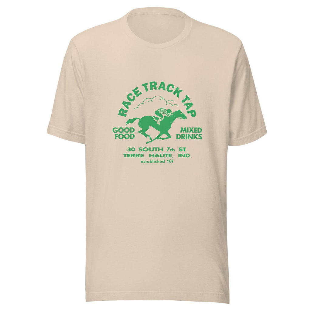 Race Track Tap (green) - Terre Haute Indiana - Short-Sleeve Unisex T-Shirt - EdgyHaute