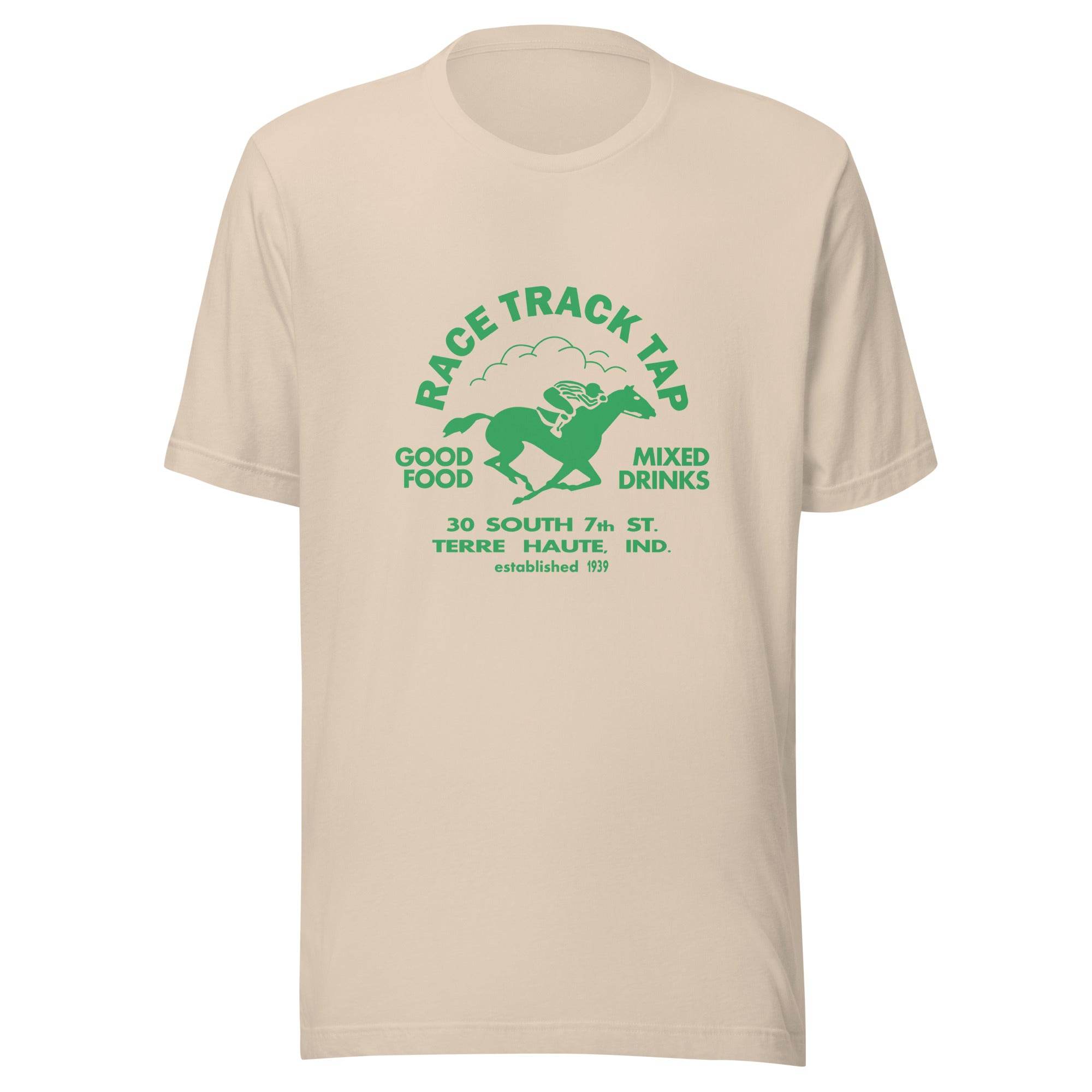 Race Track Tap (green) - Terre Haute Indiana - Short-Sleeve Unisex T-Shirt - EdgyHaute