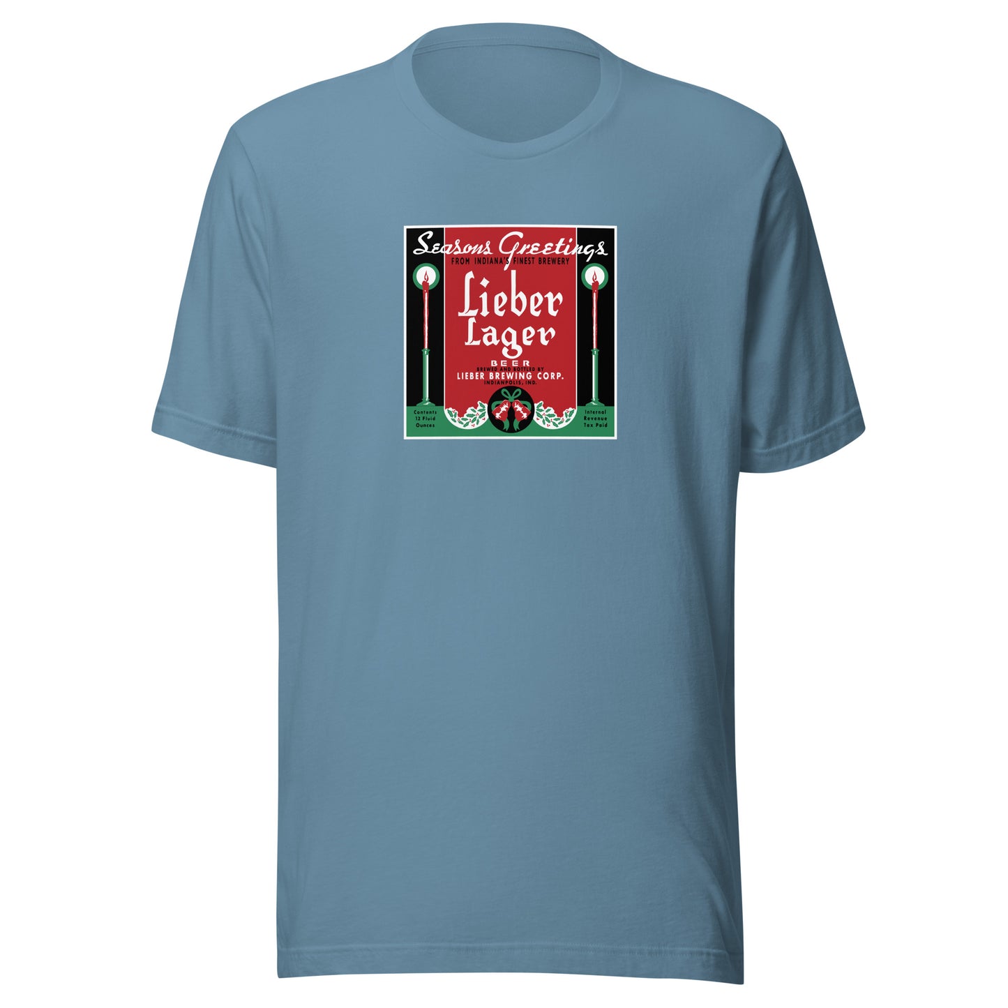 Seasons Greetings Lieber Lager - Indianapolis Indiana - Short-Sleeve Unisex T-Shirt - EdgyHaute