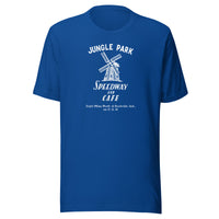Jungle Park Speedway and Cafe (white) - Parke County Indiana - Short-Sleeve Unisex T-Shirt - EdgyHaute