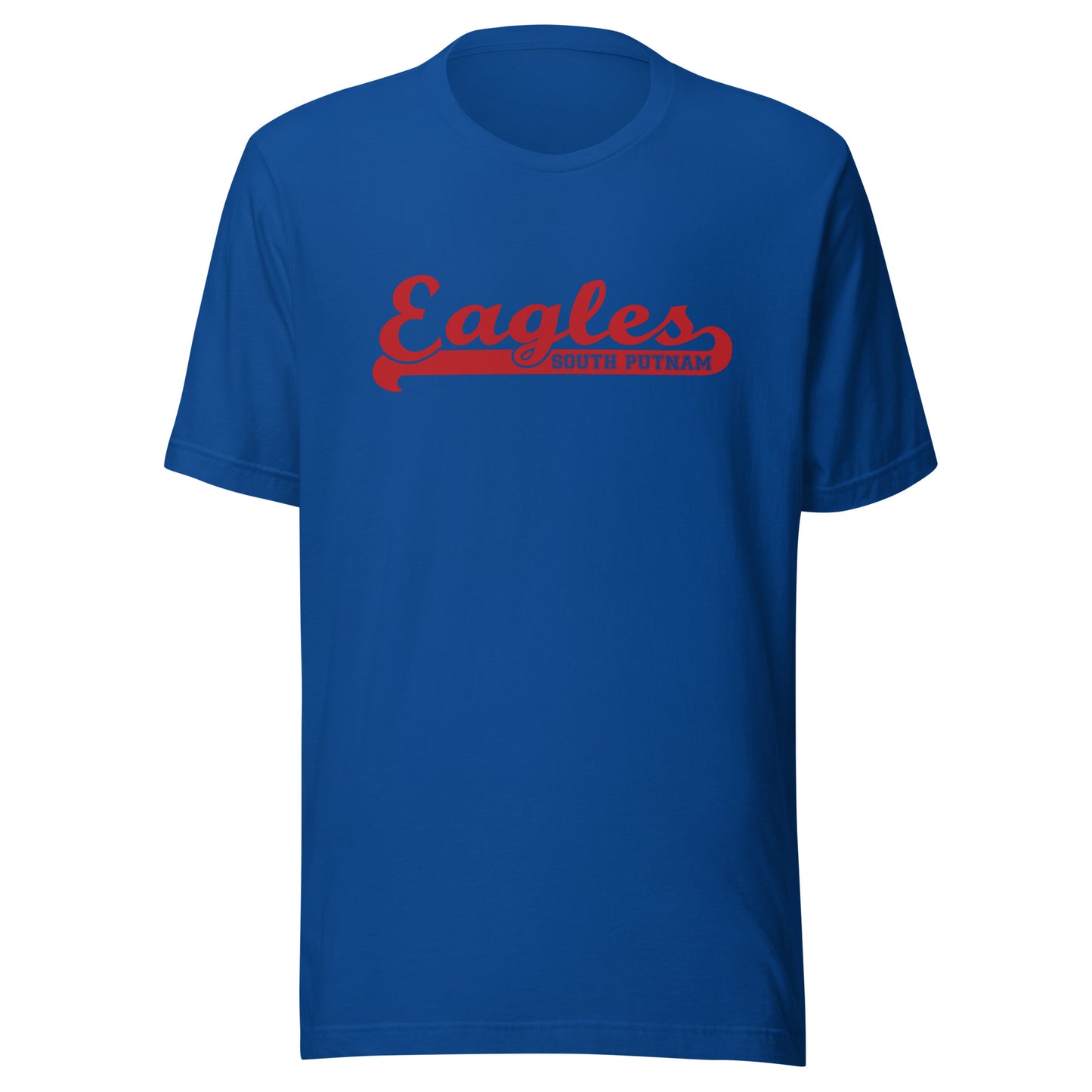 South Putnam MS/HS Eagles - Banner (red) - Short-Sleeve Unisex T-Shirt - EdgyHaute