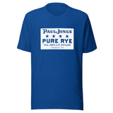 KY-Louisville-Paul Jones & Co. Distillers-Paul Jones Pure Rye Whiskey (white) - Short-Sleeve Unisex T-Shirt - EdgyHaute