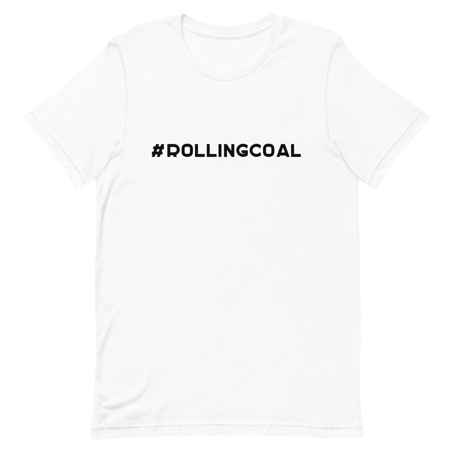#ROLLINGCOAL - Design in Black - Short-Sleeve Unisex T-Shirt - EdgyHaute