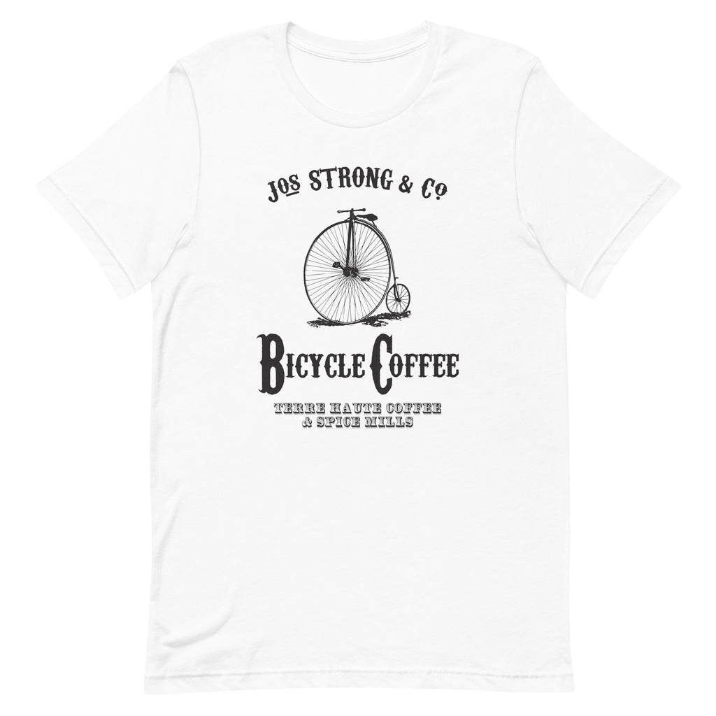 Bicycle Coffee - Terre Haute Indiana - Short-Sleeve Unisex T-Shirt - EdgyHaute