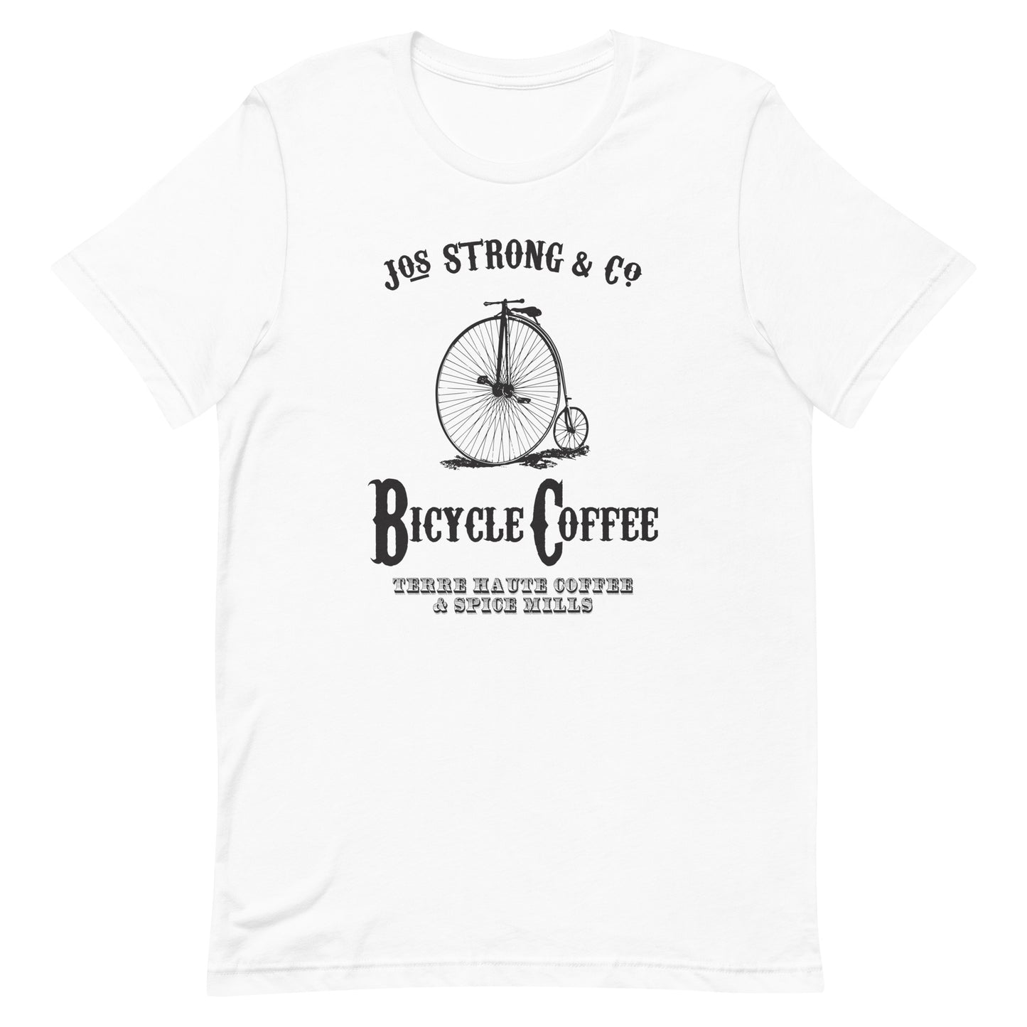 Bicycle Coffee - Terre Haute Indiana - Short-Sleeve Unisex T-Shirt - EdgyHaute