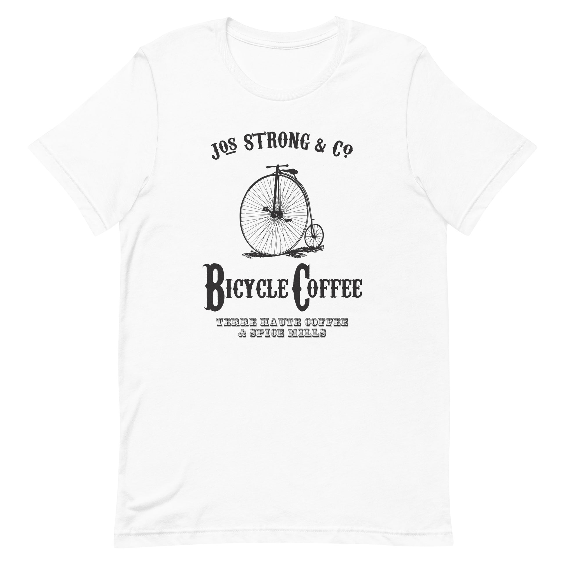 Bicycle Coffee - Terre Haute Indiana - Short-Sleeve Unisex T-Shirt - EdgyHaute