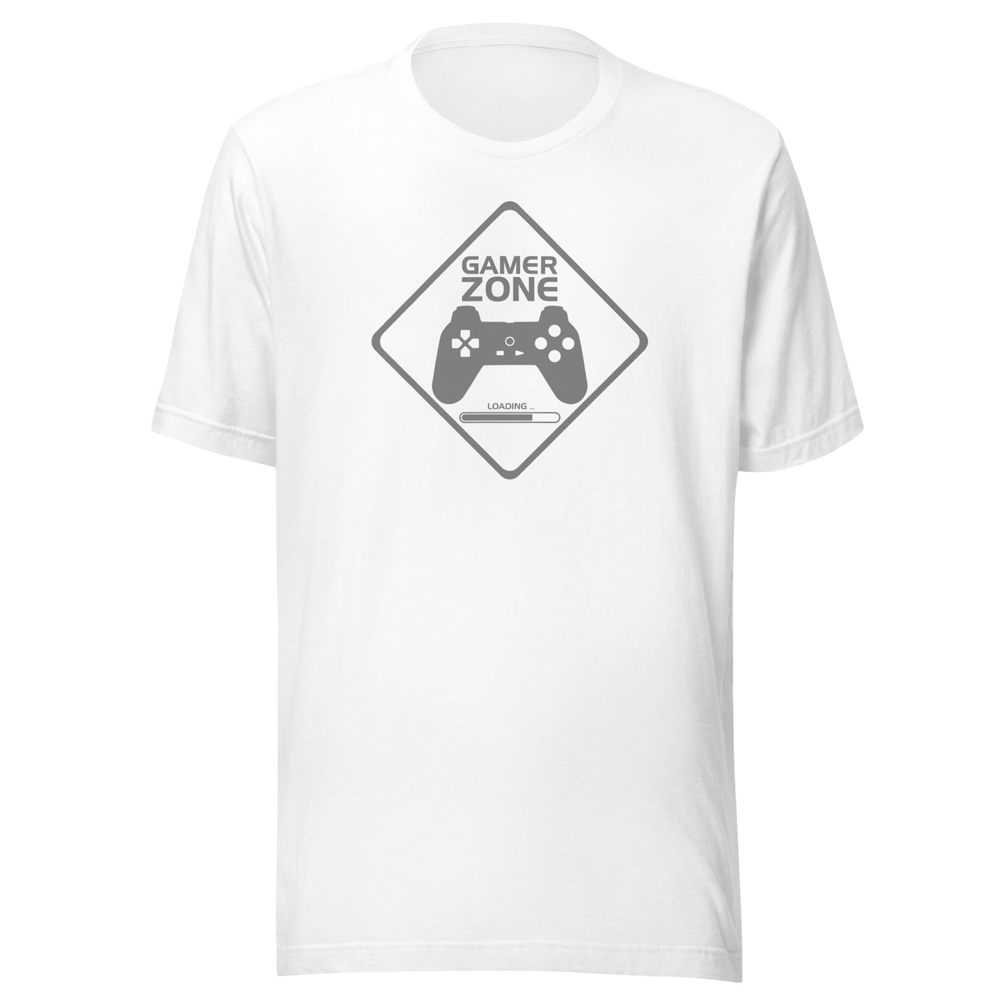 Gamer Zone (gray) - Short-Sleeve Unisex T-Shirt - EdgyHaute