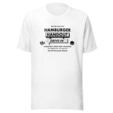 Hamburger Handout Drive-In (black/white) - Terre Haute Indiana - Short-Sleeve Unisex T-Shirt - EdgyHaute