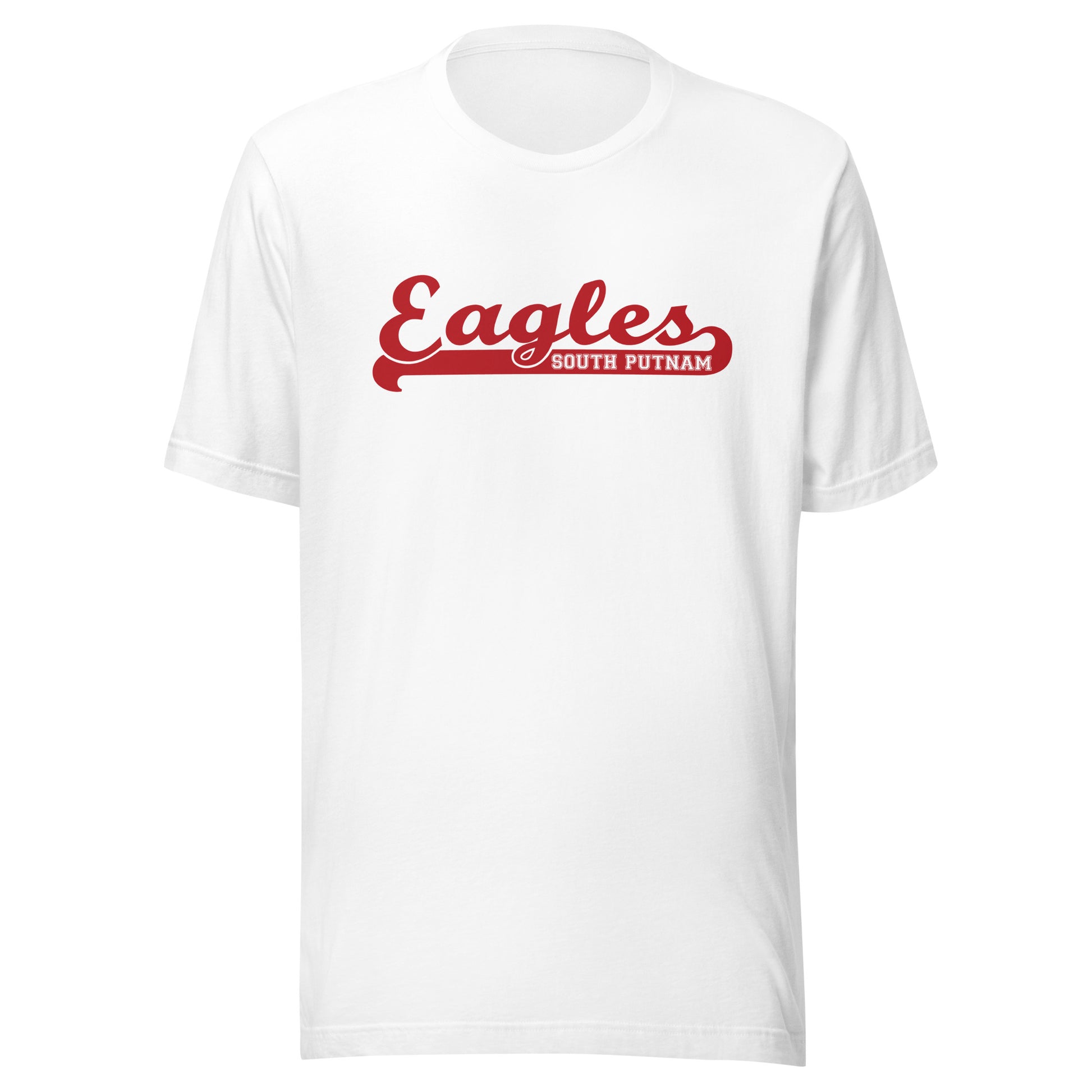 South Putnam MS/HS Eagles - Banner (red) - Short-Sleeve Unisex T-Shirt - EdgyHaute