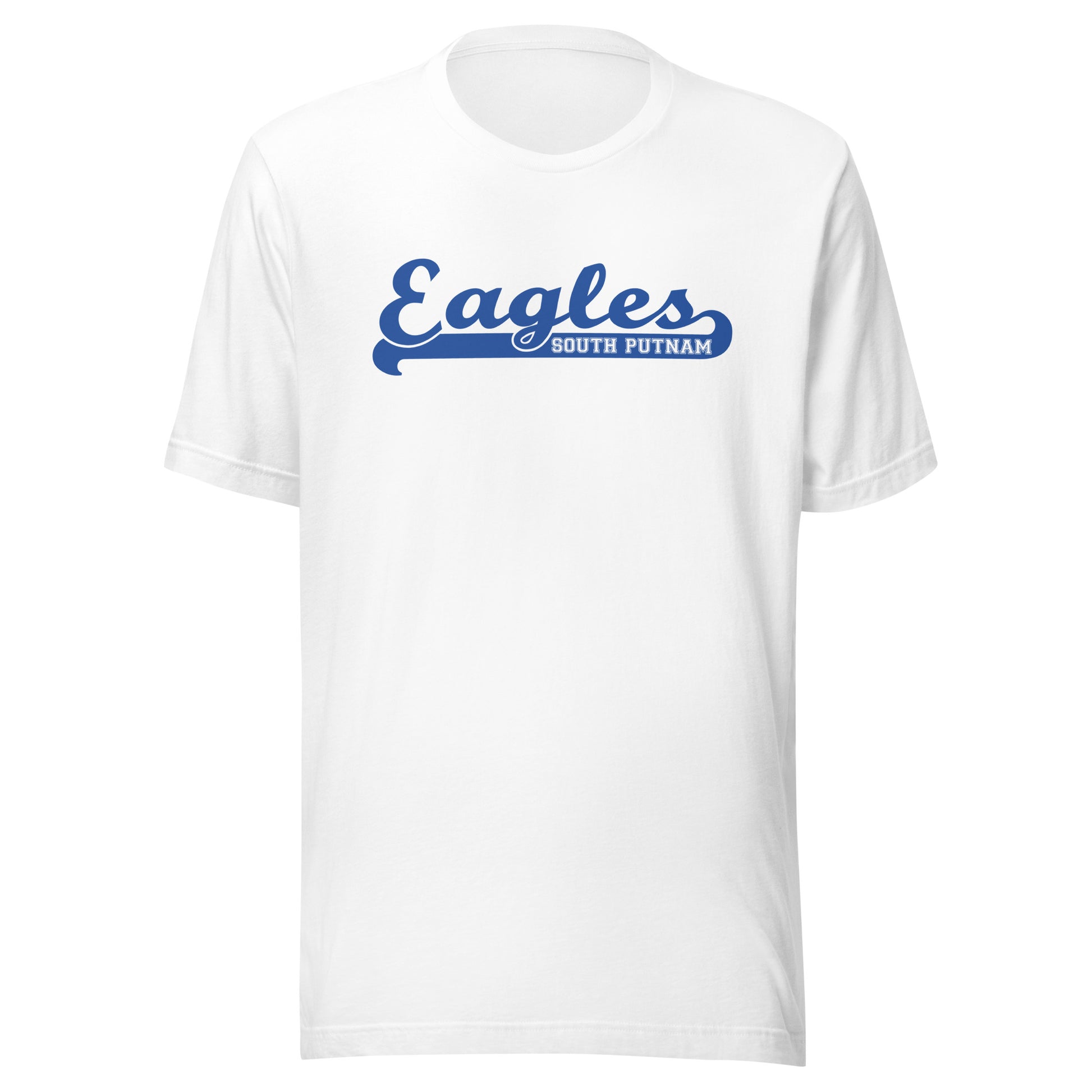 South Putnam MS/HS Eagles - Banner (blue) - Short-Sleeve Unisex T-Shirt - EdgyHaute