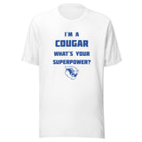 North Putnam HS Cougars - Superpower (blue) - Short-Sleeve Unisex T-Shirt - EdgyHaute