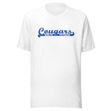 North Putnam HS Cougars - Banner (blue) - Short-Sleeve Unisex T-Shirt - EdgyHaute