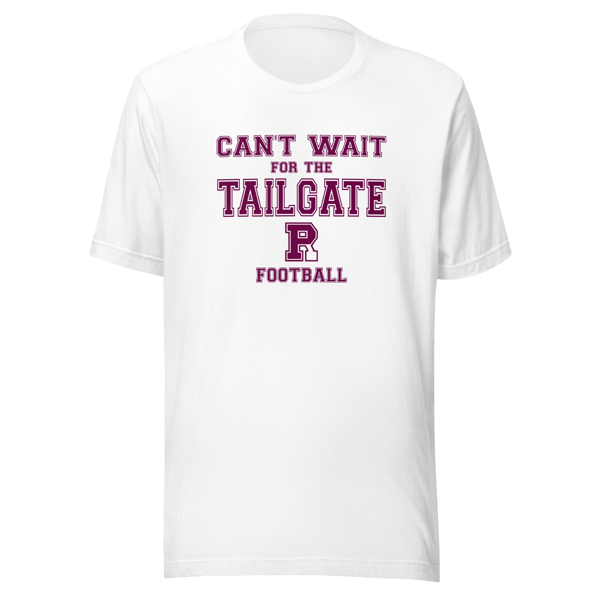 Riverton Parke Jr./Sr. HS Panthers - Tailgate (maroon/white) - Short-Sleeve Unisex T-Shirt - EdgyHaute