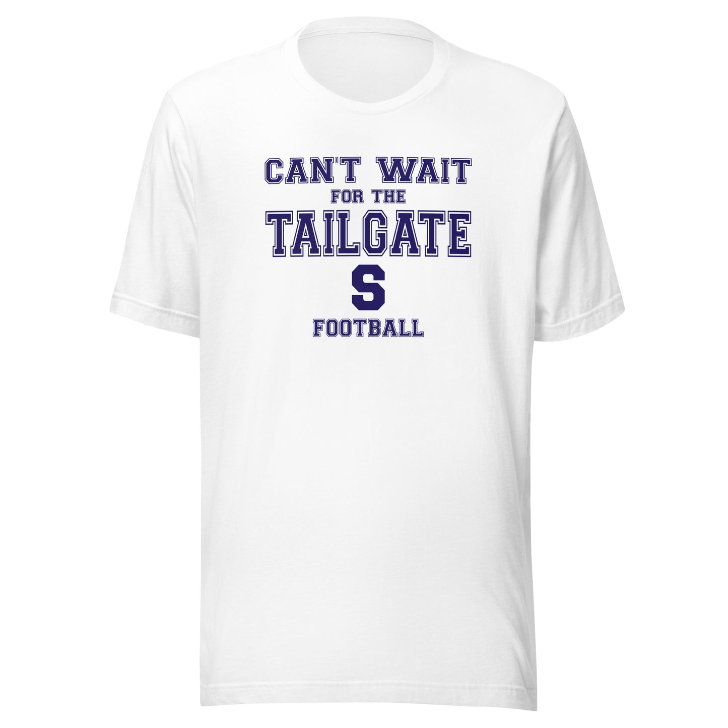 Seeger Memorial Jr.-Sr. HS Patriots - Tailgate (blue/white) - Short-Sleeve Unisex T-Shirt - EdgyHaute