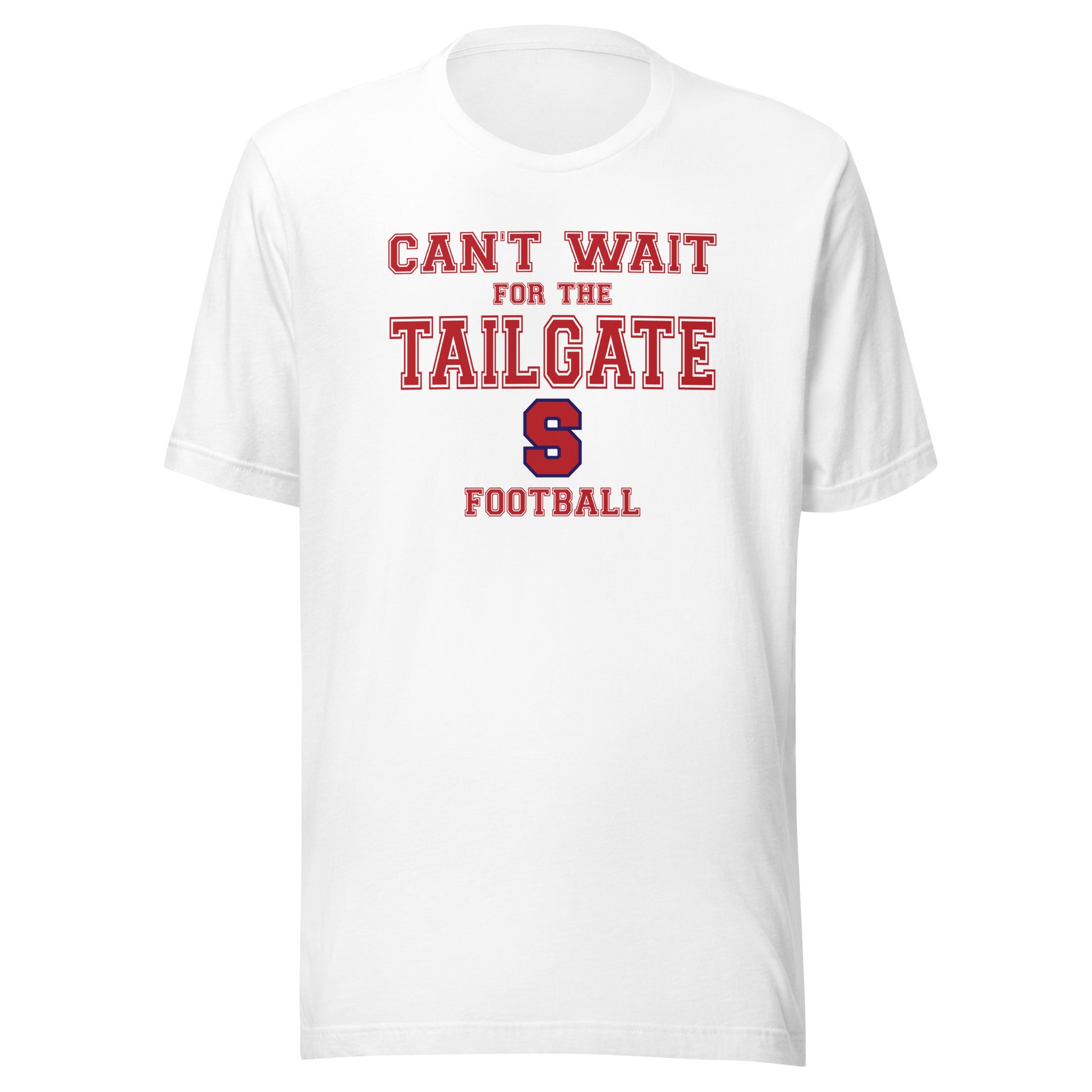 Seeger Memorial Jr.-Sr. HS Patriots - Tailgate (red/white/blue) - Short-Sleeve Unisex T-Shirt - EdgyHaute