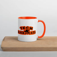 Gerstmeyer HS Black Cats - Tech Black Cats  -  Coffee mug (white with orange accent) - EdgyHaute