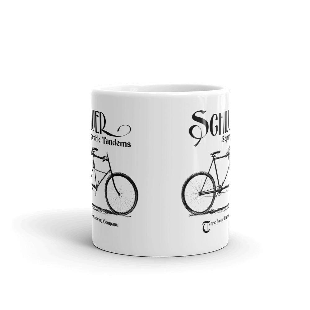 Schluer Tandem Bicycles - Terre Haute Manufacturing - Terre Haute Indiana  -  Coffee mug - EdgyHaute