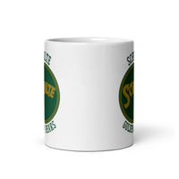 Schulte HS Golden Bears - center court design  -  Coffee mug (white) - EdgyHaute