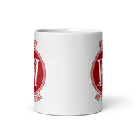 Wiley HS Red Streaks - center court design  -  Coffee mug (white) - EdgyHaute