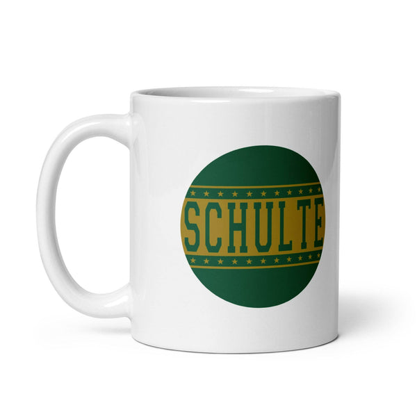 Schulte HS Golden Bears - button design  -  Coffee mug (white) - EdgyHaute