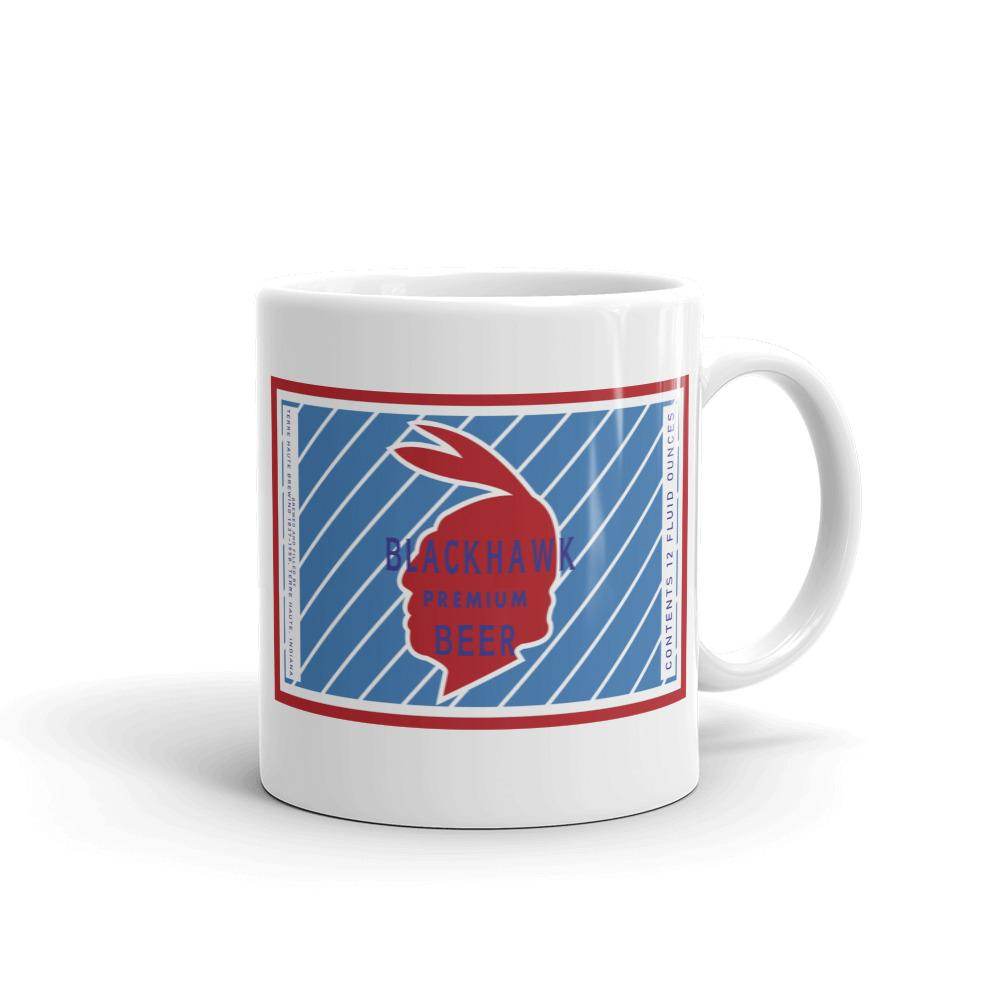 Blackhawk Premium Beer (label) - Terre Haute Indiana  -  Coffee Mug - EdgyHaute